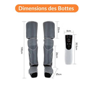 Bottes de pressothérapie | Appareil de massage pour jambe par compression d'air 